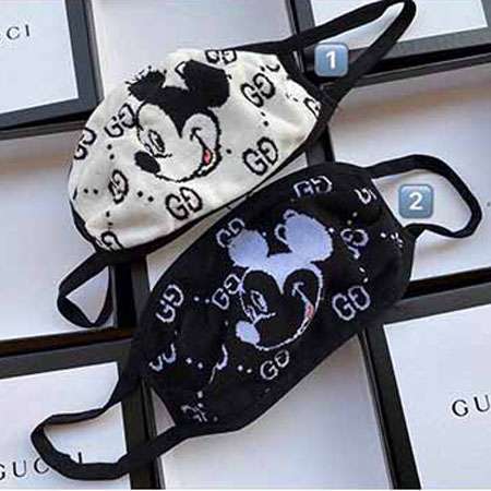 Gucci かわいいミッキーマウス柄マスク